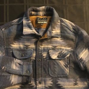 Jachs New York Aztec Southwestern Lined Wool Blend Jacket Shacket Mens Large